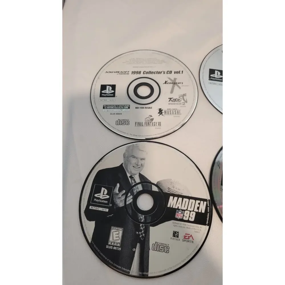 PS1 PlayStation 1 7 Game Disc Lot Crash Bandicoot Batman Beyond SquareSoft AS IS